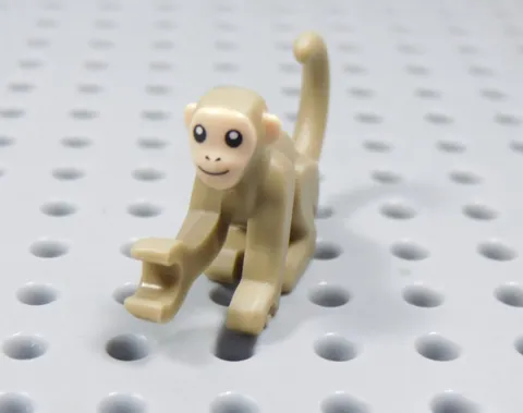LEGO Dark Tan Monkey Animal Minifig AC