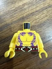 LEGO Minifigure Torso with Muscles Bare Chest Snake Tattoo Cobra