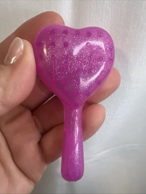Barbie Doll Pink Heart Shaped Hair Brush