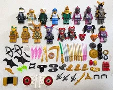LEGO Minifigure NINJAGO Golden Mask Parts Lloyd Lot Set Bulk Sale