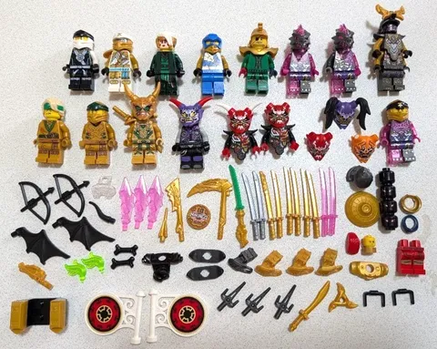LEGO Minifigure NINJAGO Golden Mask Parts Lloyd Lot Set Bulk Sale