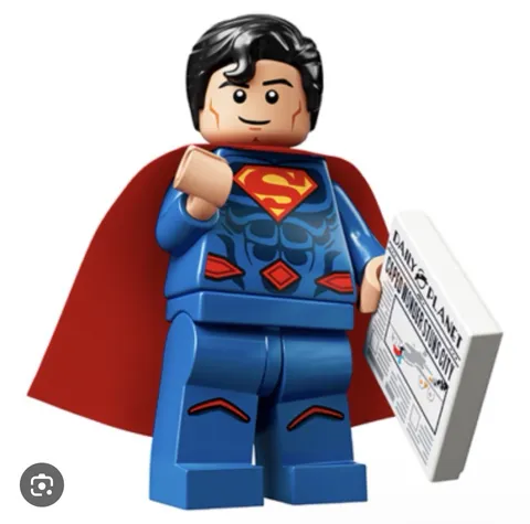 LEGO Superman Minifigure DC CMF col185 Red Cape w/ Newspaper Never Assembled