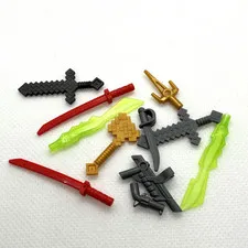 LEGO Minifigure Accessories Weapons Swords and Guns Etc. QTY 11
