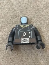 LEGO - Minifig Torso Jacket w/ Brown Strap & Silver Buttons - Hydra Belt Buckle