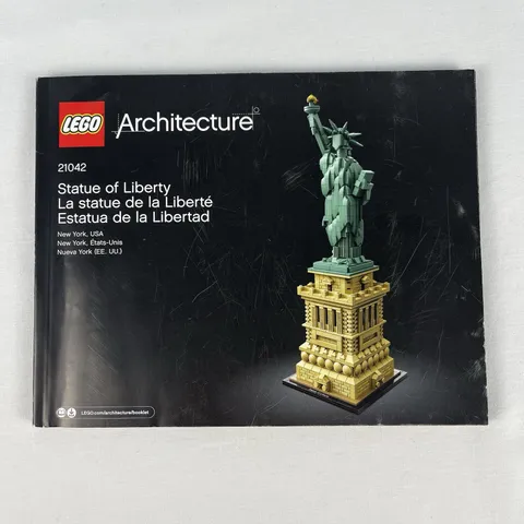Lego Architecture Statue of Liberty 21042 Instruction Book Manual Booklet Only