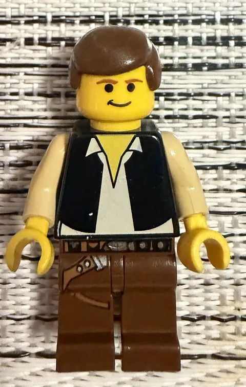 LEGO Star Wars Han Solo Sw0045 Minifigure Yellow Head 10123 Cloud City Minifig