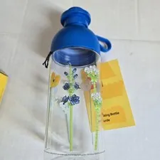 Lego  500ML Blue Transparent Drinking Bottle Great for School  BRAND NEW