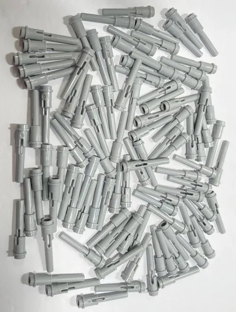 LEGO Bulk Lot of 100 Technic Pin 1/2 With 2L Bar Extension Flick Missile 61184