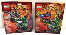 Lego Marvel 76066 & 76071 Mighty Micros Hulk, Ultron, Spider-Man, Scorpion new