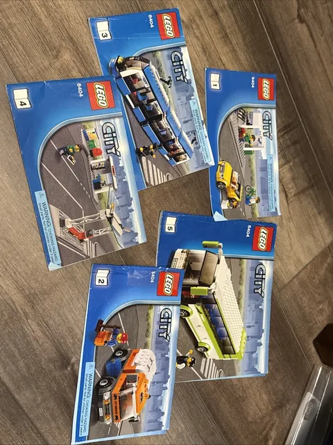 Lego City 8404 Instruction Booklets Manuals Books 1 - 5