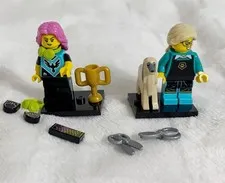 LEGO 71045, Minifigures Series 25 Pet Groomer Figure with Dog and Gamer Figure