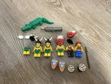 LEGO Pirates Islanders Minifigure Lot of 4 Vintage W/Accessories & Parts