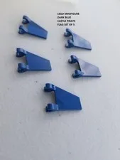 LEGO Minifigure Dark Blue Castle Pirate Flag Set of 5