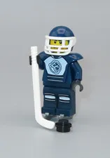 LEGO Hockey Player blue stick minifigure Collectible series 4 CMF