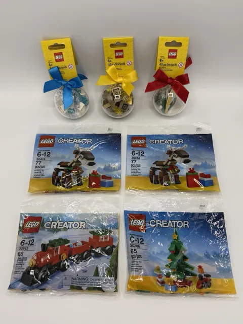 LEGO Christmas Sets: 4x Polybags + 3x Holiday Baubles! NEW! SEALED! RETIRED!