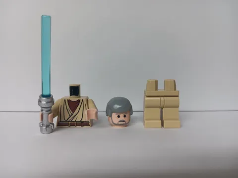 LEGO Star Wars Minifigure Obi Wan Kenobi sw0174 RARE HEAD