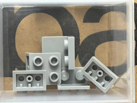 LEGO Parts - Light Bluish Gray Bracket 1 x 2 - 2 x 2 Inverted - No 99207 - QTY 5
