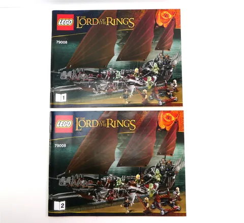 Lego LORD of the RINGS: PIRATE SHIP AMBUSH Instruction Manuals 1&2 for Set 79008