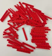 Lego x100 New Red Plate 1 x 8 # 3460 MOC Bulk Parts
