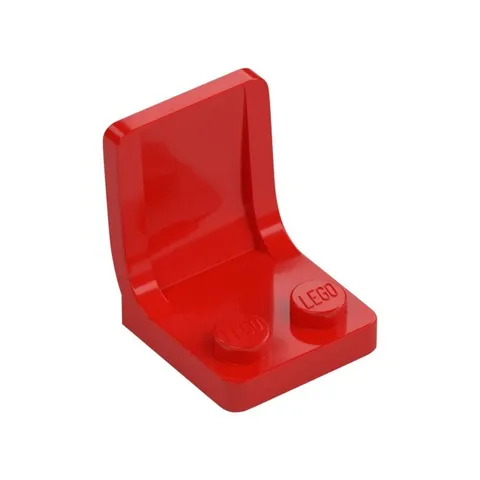 LEGO 9x Red Plate, Modified 1 x 2 with 1 Stud without Groove (Jumper) inv.615