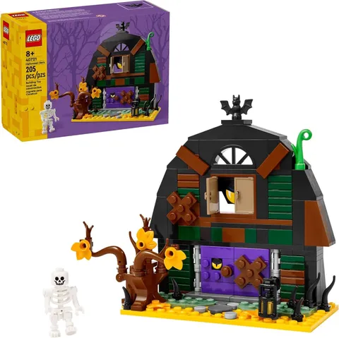 LEGO Halloween Barn Building Toy - Room Decor & Pretend Play Set 205 pcs(40721)™