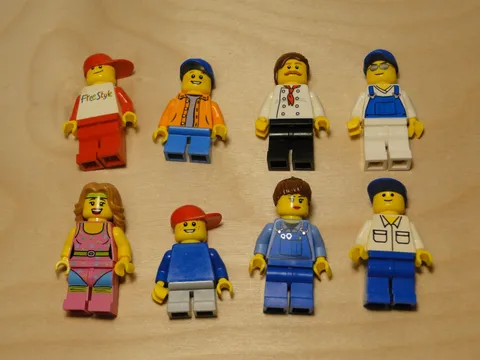 LEGO Lot of 8 Minifigures City Town People Random Woman Kid