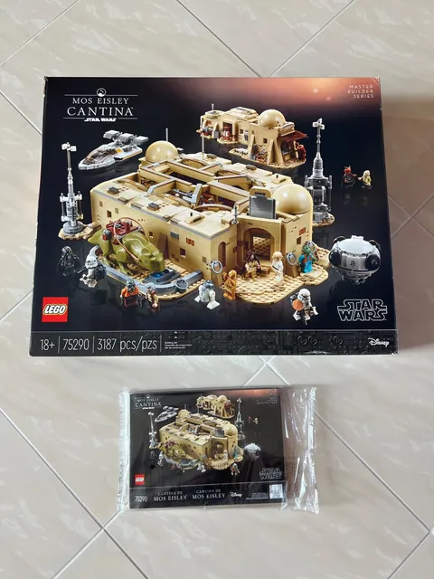 Lego Star Wars 75290 Mos Eisley Cantina Box and manual of Instructions