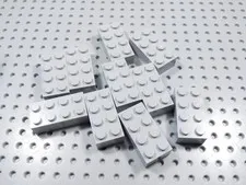 LEGO Lot of 10 Light Bluish Gray 2x4 Bricks BC