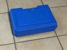 Vintage 1983 LEGO Blue Hard Plastic Carrying Storage Case Box Bin Genuine