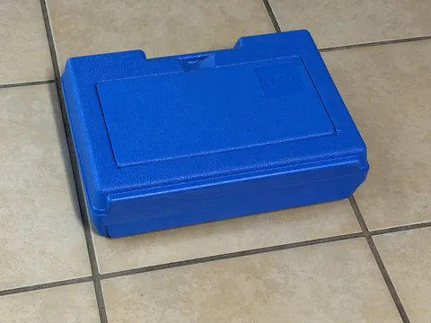 Vintage 1983 LEGO Blue Hard Plastic Carrying Storage Case Box Bin Genuine