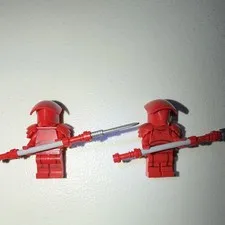LEGO Star Wars Red Elite Praetorian Guards (2) Minifigures, Pre Used