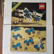 Lego Legoland Vintage Space 6980 Galaxy Commander Instructions Manual 1983