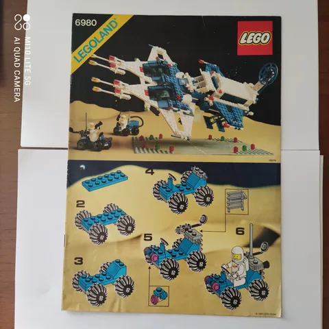 Lego Legoland Vintage Space 6980 Galaxy Commander Instructions Manual 1983
