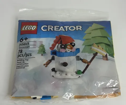 LEGO Creator 30645 Snowman New Sealed Polybag 78 Pieces Building Toy