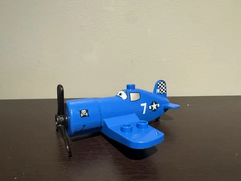 Lego Duplo Disney Planes Skipper Blue Black Propeller Plane Only