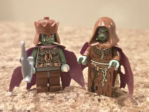 LEGO Castle Troll King And Troll Queen Minifigure Lot, Great Condition 7097