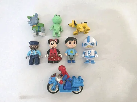 Lot 9 LEGO DUPLO Disney Figures Animals Characters Motorcycle Bundle Toy
