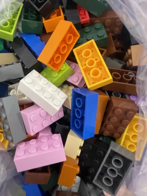 Lego 2x4 bricks lot Over 325 Pieces 1lb9oz Mixed Colors