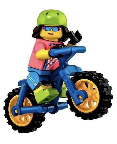 LEGO Series 19 71025 #16 Mountain Biker NEW SEALED Inner BAG RETIRED RARE TOY