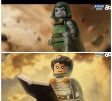 LEGO Marvel Dr. Doom + White Ver custom minifigure By Atlas & 80s