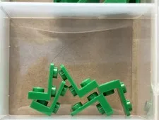 LEGO Parts - Green Bracket 1 x 1 - 1 x 2 Inverted - No 73825 - QTY 5