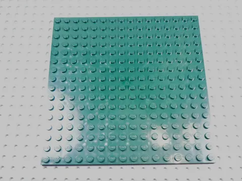 LEGO Dark Green 16x16 Dot Plate BK