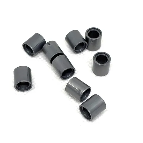 LEGO Parts - Flat Silver Technic, Liftarm Thick 1 x 1 Spacer - No 18654 - QTY 9