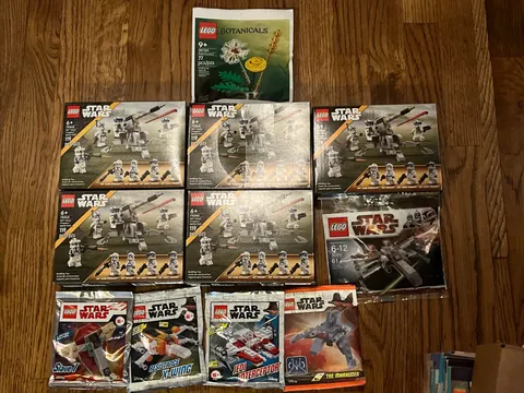 Lego Star Wars 5x 501st Battle Packs 75345 Lot & Star Wars Polybags Lot