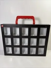 LEGO Minifigure Collector's Box Carry Case with Handle Fits 15 Figures no tiles