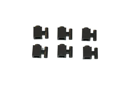 6 Lego® TRAIN Railway 9V RC 1x1 Brick with Handle Hold DARK GREY