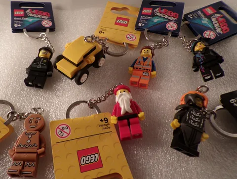 LEGO Minifigure Keychains - Authentic - Santa, Bad Cop, Etc...