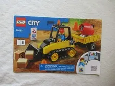 LEGO 60252 Construction Equipment Dozer Load Instruction Manual Booklet Brochure