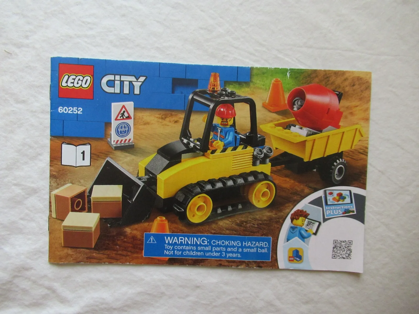 LEGO 60252 Construction Equipment Dozer Load Instruction Manual Booklet Brochure