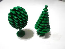 LEGO Pine & Fruit Tree 3471  and 3470 - Lot of 2 Trees